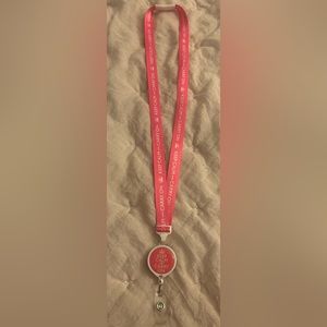 Keep Calm Red Lanyard Key Holder